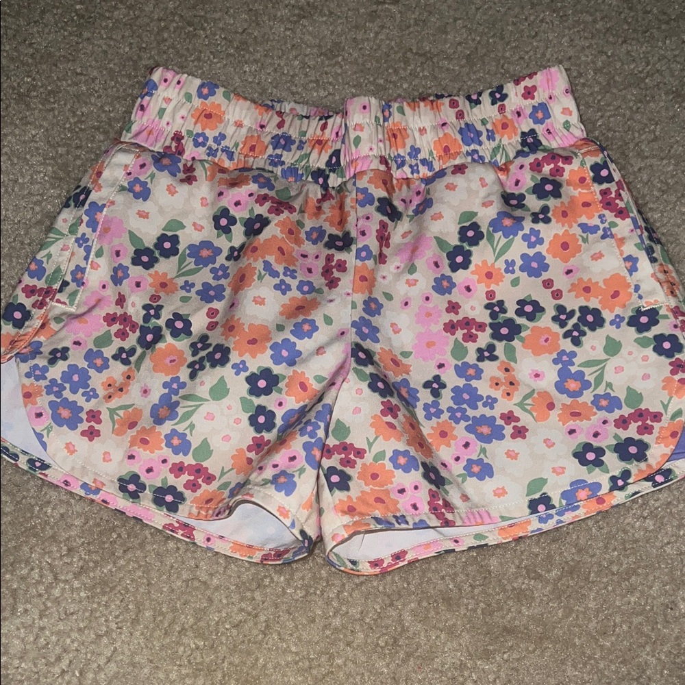 Bass Pro Shops Floral Print Shorts - Blue and Orange
